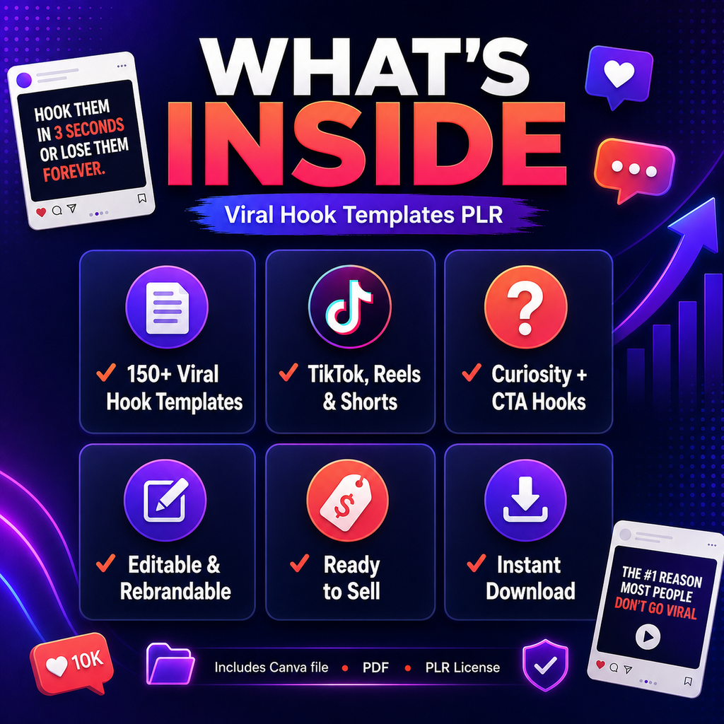 Viral Hook Templates PLR Kit