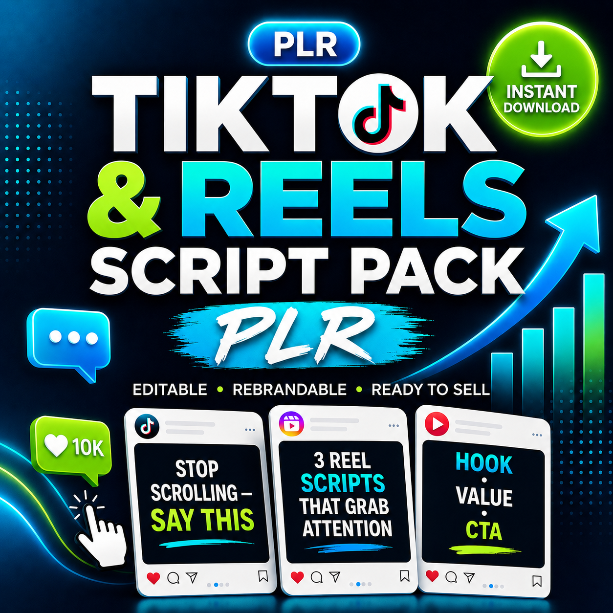 TikTok & Reels Script Pack PLR