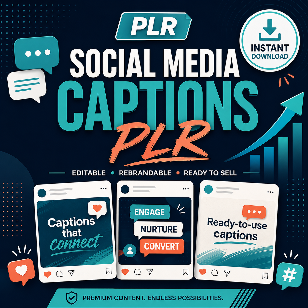 Social Media Captions PLR Kit