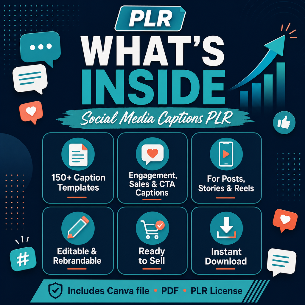 Social Media Captions PLR Kit