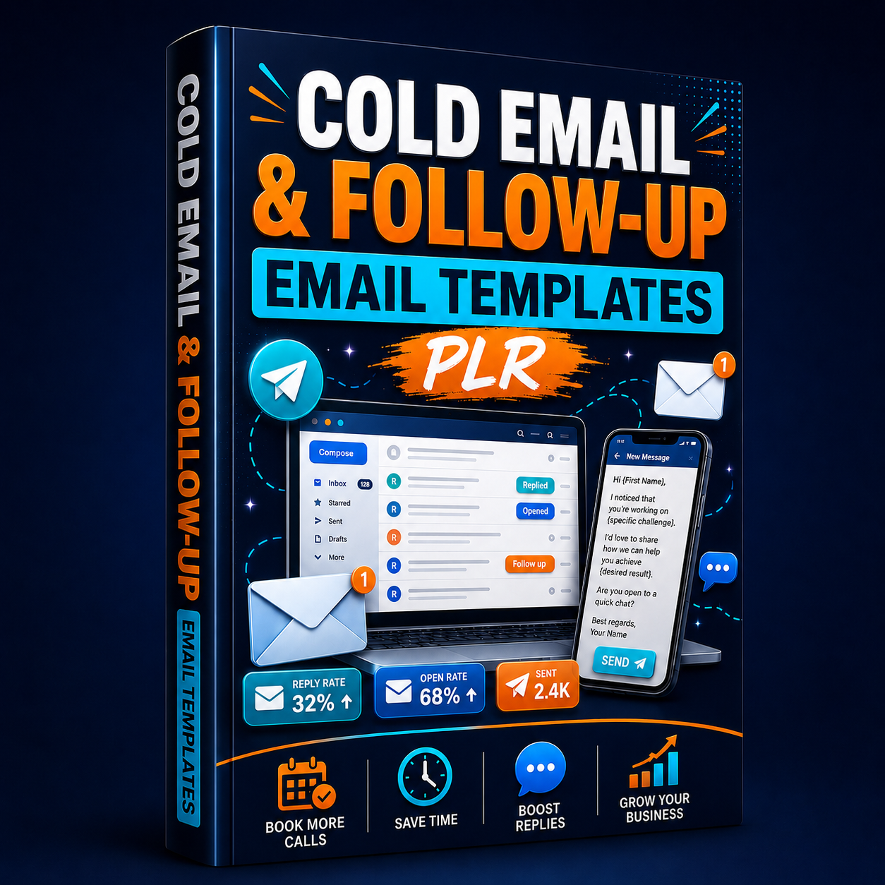 Cold Email and Follow Up Email Templates PLR Bundle