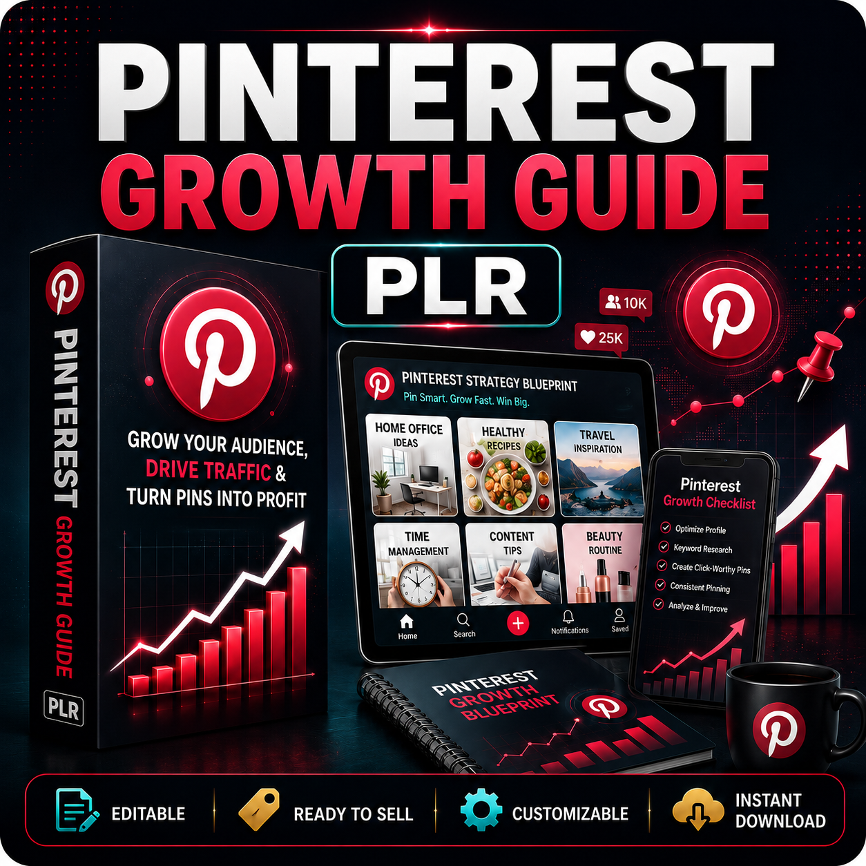 Pinterest Growth Guide PLR Bundle