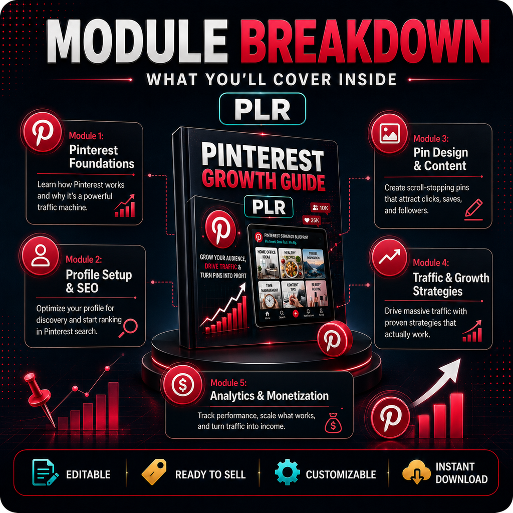 Pinterest Growth Guide PLR Bundle