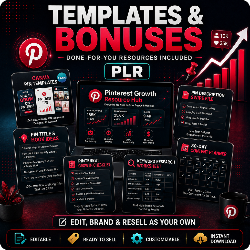 Pinterest Growth Guide PLR Bundle