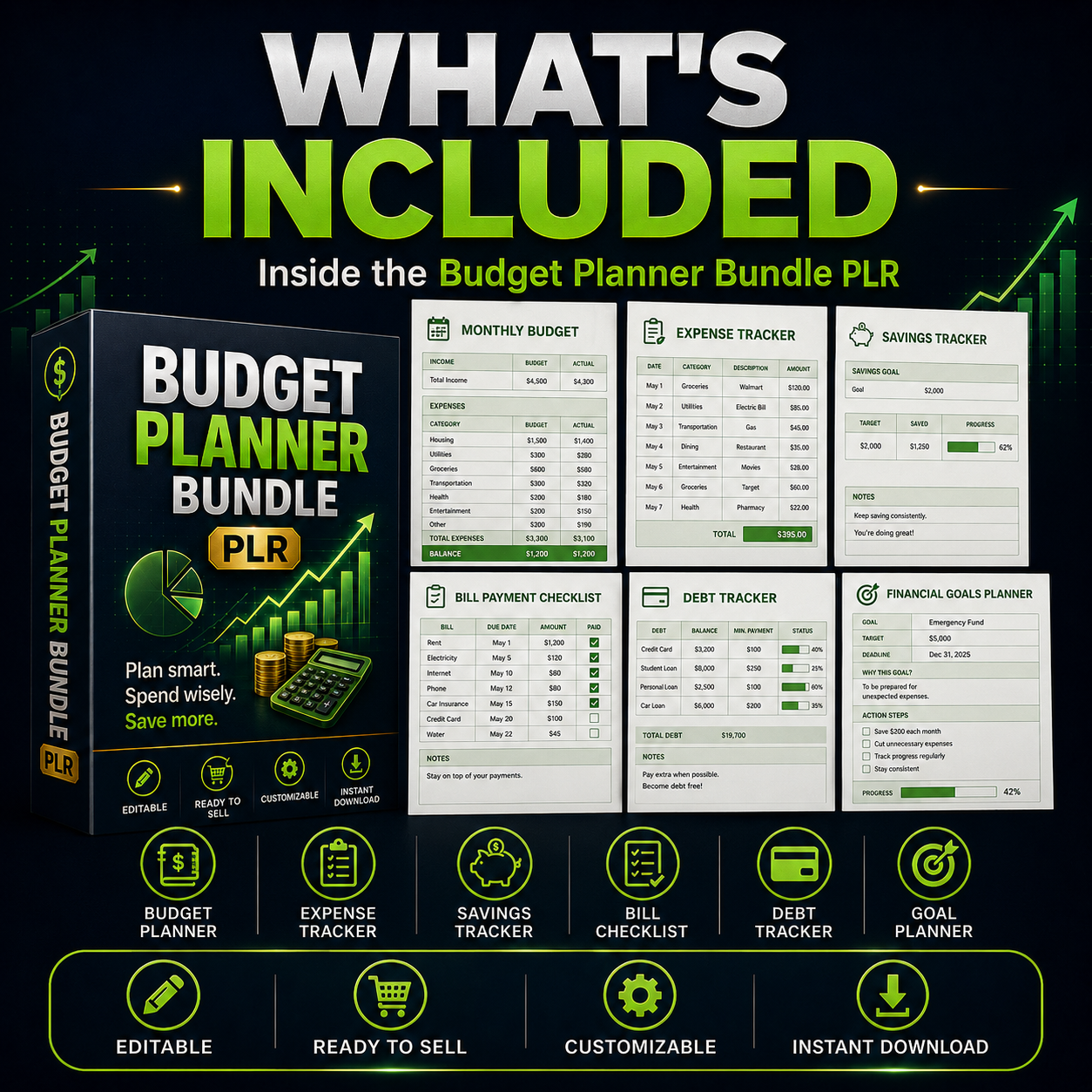 Budget Planner Bundle PLR