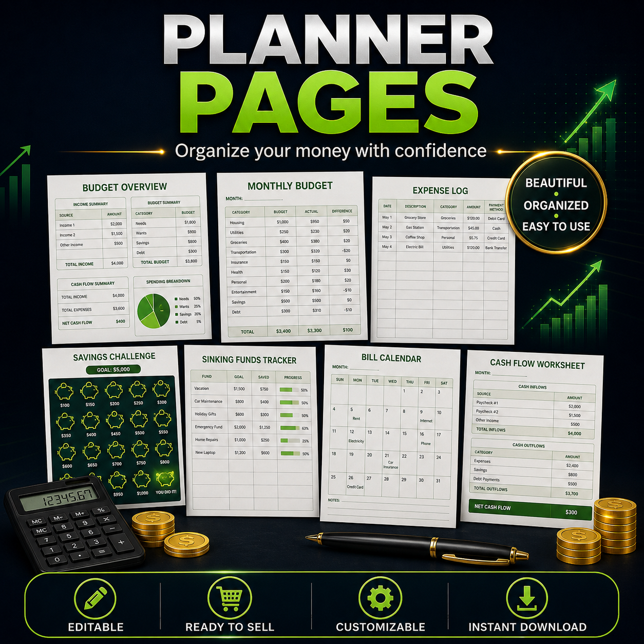 Budget Planner Bundle PLR