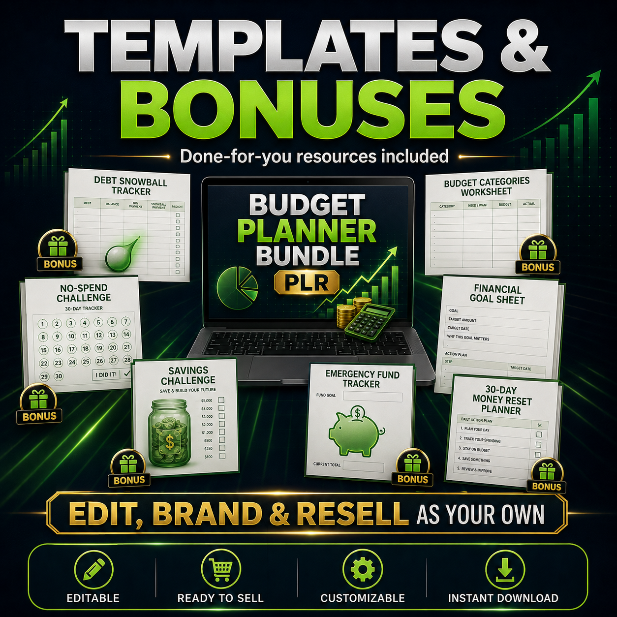 Budget Planner Bundle PLR