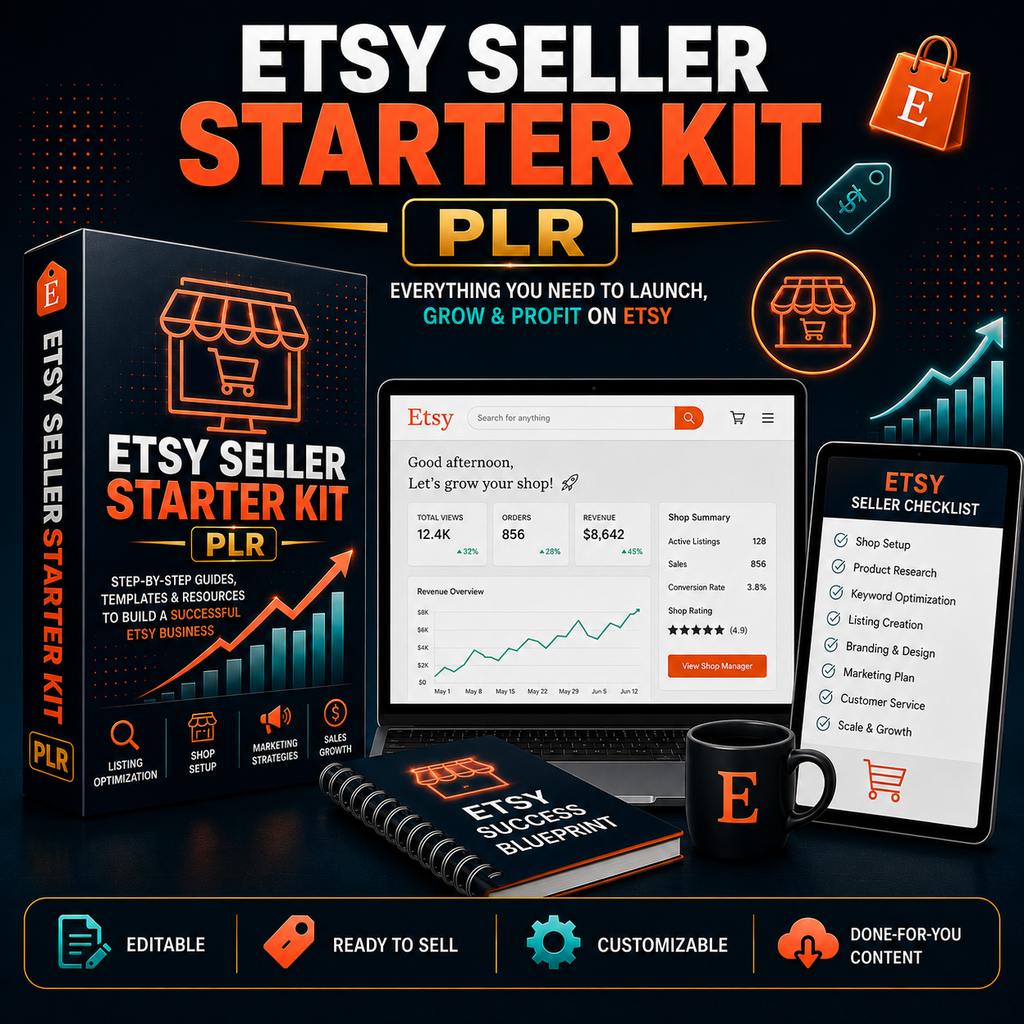 Etsy Seller Starter Kit PLR Bundle