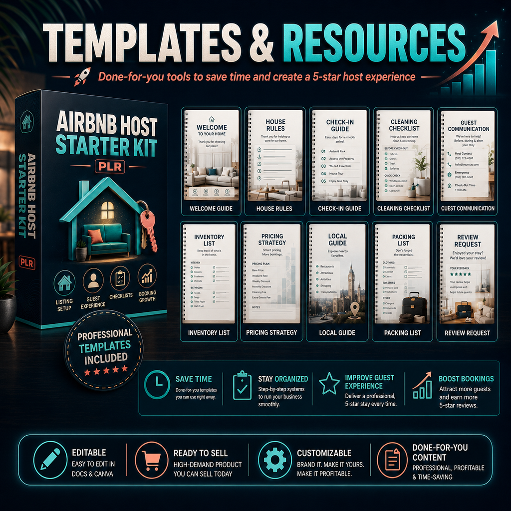 Airbnb Host Starter Kit PLR