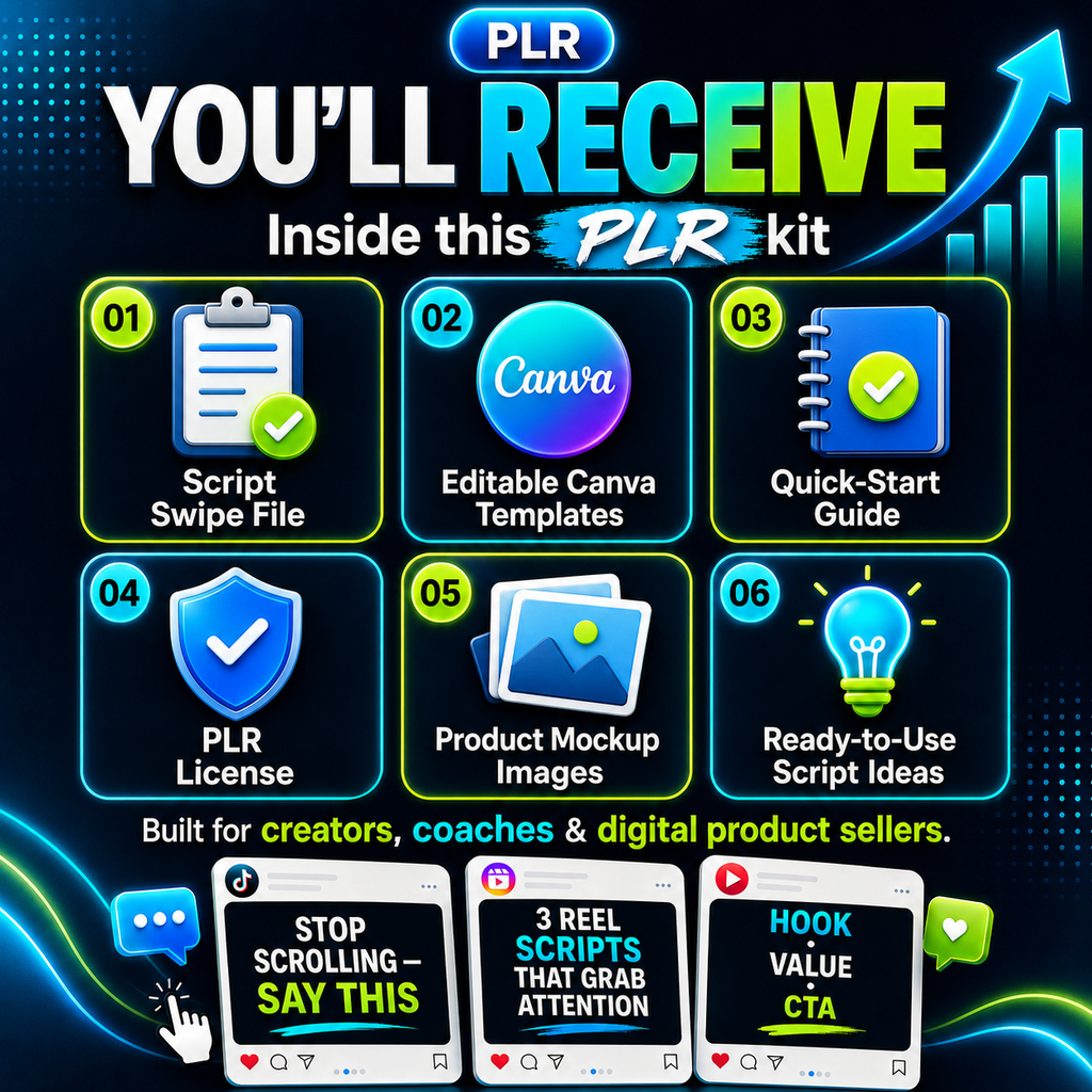TikTok & Reels Script Pack PLR